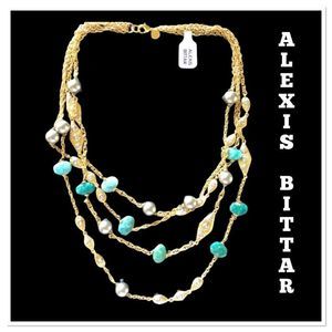 🆕 ALEXIS BITTAR Faceted Amazonite Necklace💥